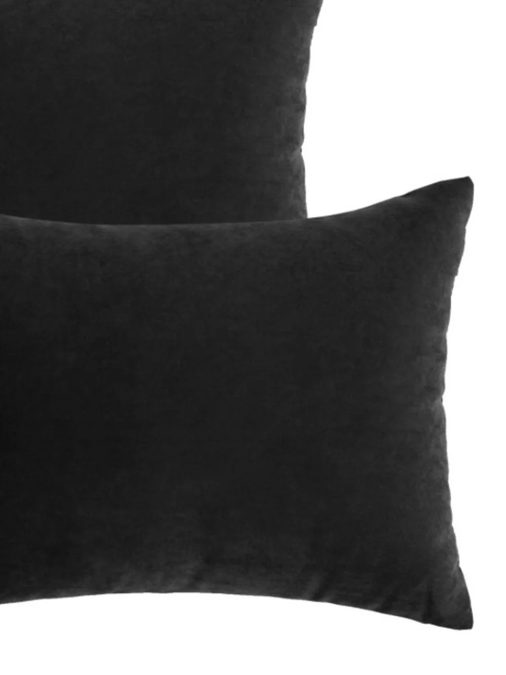 Memory Foam Lumbar Pillows with Pillowcases 11x7” BLACK (2-Pack)